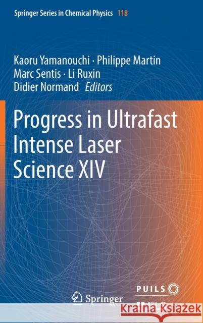 Progress in Ultrafast Intense Laser Science XIV Kaoru Yamanouchi Philippe Martin Marc Sentis 9783030037857
