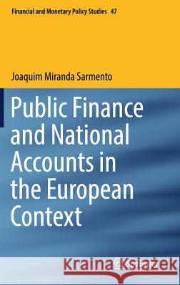 Public Finance and National Accounts in the European Context Joaquim Mirand 9783030051730 Springer