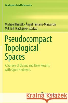 Pseudocompact Topological Spaces: A Survey of Classic and New Results with Open Problems Hrusák, Michael 9783030062781 Springer