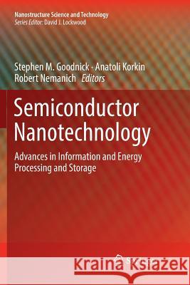 Semiconductor Nanotechnology: Advances in Information and Energy Processing and Storage Goodnick, Stephen M. 9783030063245 Springer