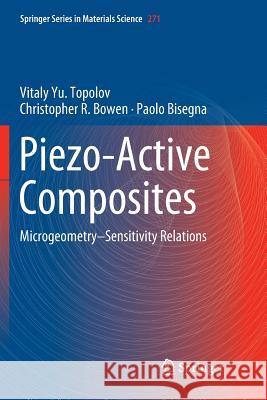 Piezo-Active Composites: Microgeometry-Sensitivity Relations Topolov, Vitaly Yu 9783030067489 Springer