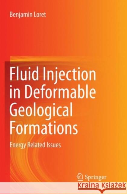 Fluid Injection in Deformable Geological Formations: Energy Related Issues Loret, Benjamin 9783030068141 Springer