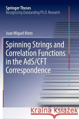 Spinning Strings and Correlation Functions in the Ads/Cft Correspondence Nieto, Juan Miguel 9783030071325