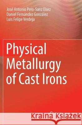 Physical Metallurgy of Cast Irons Jose Antonio Pero-San Daniel Fernande Luis Felipe Verdeja 9783030073329 Springer