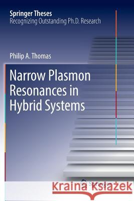 Narrow Plasmon Resonances in Hybrid Systems Philip A. Thomas 9783030073671