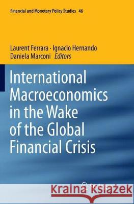 International Macroeconomics in the Wake of the Global Financial Crisis Laurent Ferrara Ignacio Hernando Daniela Marconi 9783030077204 Springer