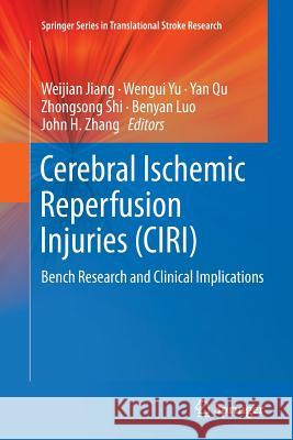 Cerebral Ischemic Reperfusion Injuries (Ciri): Bench Research and Clinical Implications Jiang, Weijian 9783030079581 Springer