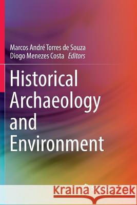 Historical Archaeology and Environment Marcos Andre Torres de Souza Diogo Menezes Costa 9783030081171