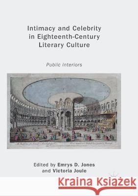 Intimacy and Celebrity in Eighteenth-Century Literary Culture: Public Interiors Jones, Emrys D. 9783030083205 Palgrave MacMillan