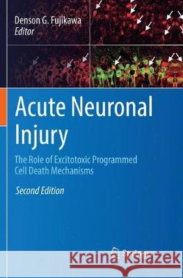 Acute Neuronal Injury: The Role of Excitotoxic Programmed Cell Death Mechanisms Fujikawa, Denson G. 9783030084684