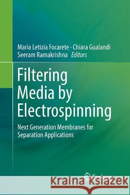 Filtering Media by Electrospinning: Next Generation Membranes for Separation Applications Focarete, Maria Letizia 9783030086299 Springer