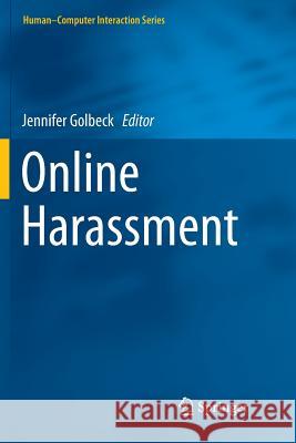 Online Harassment Jennifer Golbeck 9783030087371