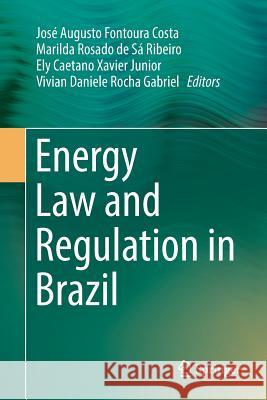 Energy Law and Regulation in Brazil Jose Augusto Fontour Marilda Rosad Ely Caetano Xavie 9783030087913 Springer