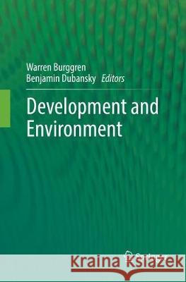 Development and Environment Warren Burggren Benjamin Dubansky 9783030093570