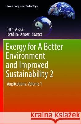 Exergy for a Better Environment and Improved Sustainability 2: Applications Fethi Aloui Ibrahim Dincer 9783030096779 Springer