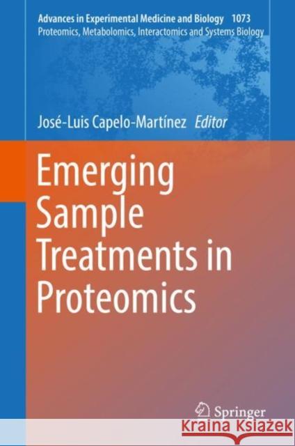 Emerging Sample Treatments in Proteomics  9783030122973 Springer