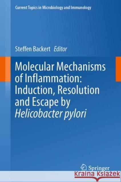 Molecular Mechanisms of Inflammation: Induction, Resolution and Escape by Helicobacter Pylori Backert, Steffen 9783030151379 Springer