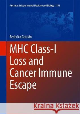 Mhc Class-I Loss and Cancer Immune Escape Garrido, Federico 9783030178635 Springer