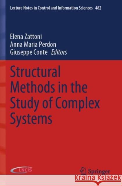 Structural Methods in the Study of Complex Systems  9783030185749 Springer International Publishing