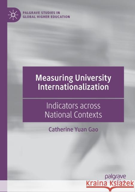 Measuring University Internationalization: Indicators Across National Contexts Catherine Yuan Gao 9783030214678 Palgrave MacMillan