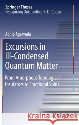 Excursions in Ill-Condensed Quantum Matter: From Amorphous Topological Insulators to Fractional Spins Agarwala, Adhip 9783030215101 Springer