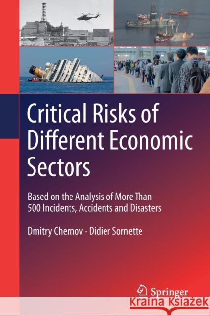 Critical Risks of Different Economic Sectors: Based on the Analysis of More Than 500 Incidents, Accidents and Disasters Chernov, Dmitry 9783030250331