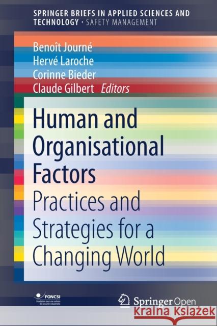 Human and Organisational Factors: Practices and Strategies for a Changing World Journé, Benoît 9783030256388