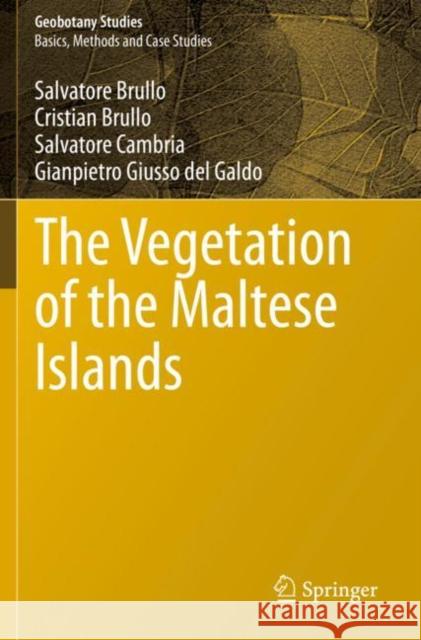 The Vegetation of the Maltese Islands Salvatore Brullo Cristian Brullo Salvatore Cambria 9783030345273 Springer