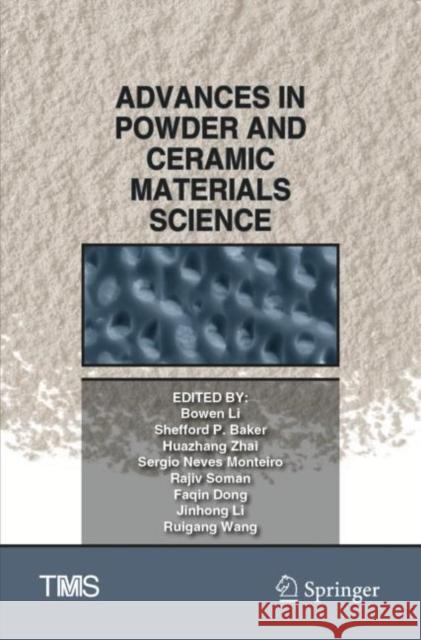 Advances in Powder and Ceramic Materials Science  9783030365547 Springer International Publishing