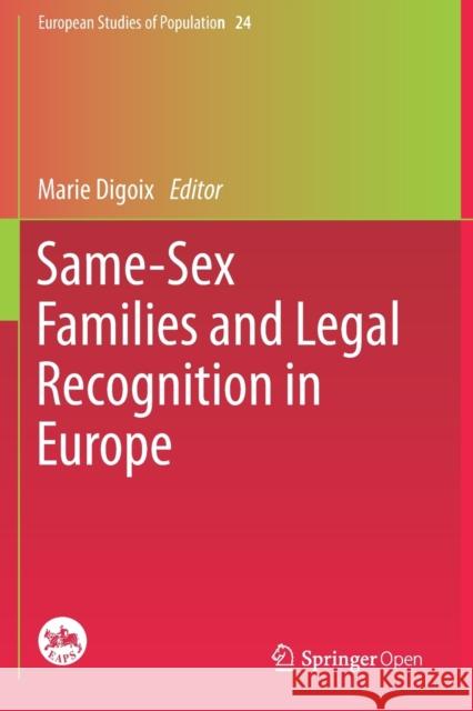 Same-Sex Families and Legal Recognition in Europe Marie Digoix 9783030370565 Springer