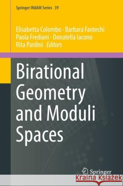 Birational Geometry and Moduli Spaces Elisabetta Colombo Barbara Fantechi Paola Frediani 9783030371135