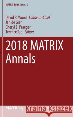 2018 Matrix Annals Wood, David R. 9783030382292 Springer