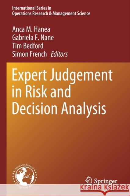 Expert Judgement in Risk and Decision Analysis  9783030464769 Springer International Publishing