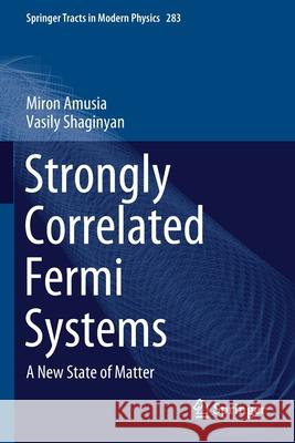 Strongly Correlated Fermi Systems: A New State of Matter Miron Amusia Vasily Shaginyan 9783030503611 Springer