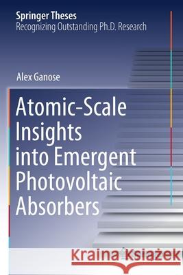 Atomic-Scale Insights Into Emergent Photovoltaic Absorbers Ganose, Alex 9783030557102 Springer International Publishing