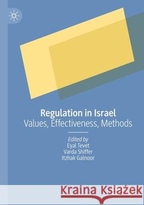 Regulation in Israel: Values, Effectiveness, Methods Tevet, Eyal 9783030562496