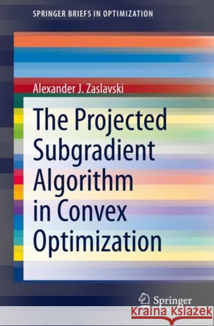 The Projected Subgradient Algorithm in Convex Optimization Alexander J. Zaslavski 9783030602994 Springer