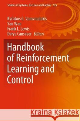 Handbook of Reinforcement Learning and Control  9783030609924 Springer International Publishing