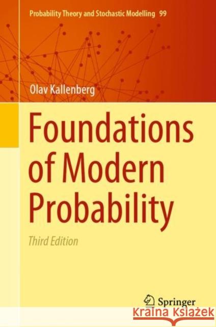 Foundations of Modern Probability Olav Kallenberg 9783030618704 Springer