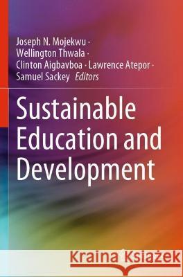 Sustainable Education and Development  9783030688387 Springer International Publishing