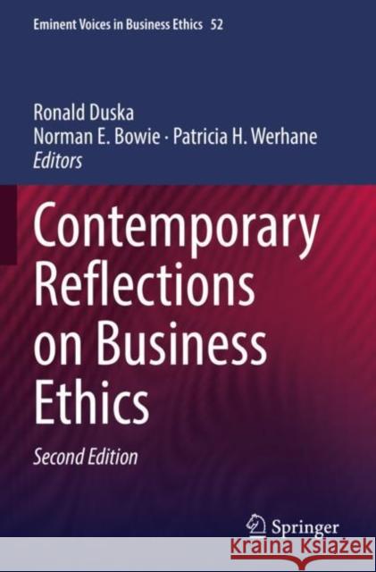 Contemporary Reflections on Business Ethics Duska, Ronald 9783030739300 Springer Nature Switzerland AG