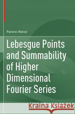 Lebesgue Points and Summability of Higher Dimensional Fourier Series Ferenc Weisz 9783030746384