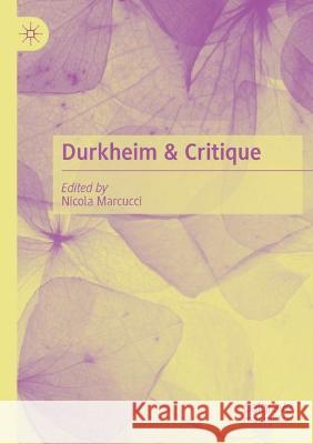 Durkheim & Critique  9783030751609 Springer International Publishing