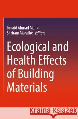 Ecological and Health Effects of Building Materials  9783030760755 Springer International Publishing