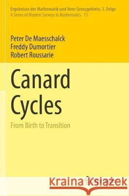 Canard Cycles: From Birth to Transition de Maesschalck, Peter 9783030792350 Springer International Publishing