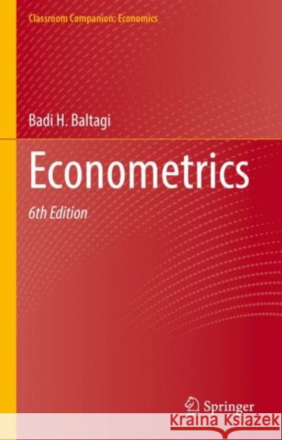 Econometrics Badi H. Baltagi 9783030801489 Springer Nature Switzerland AG