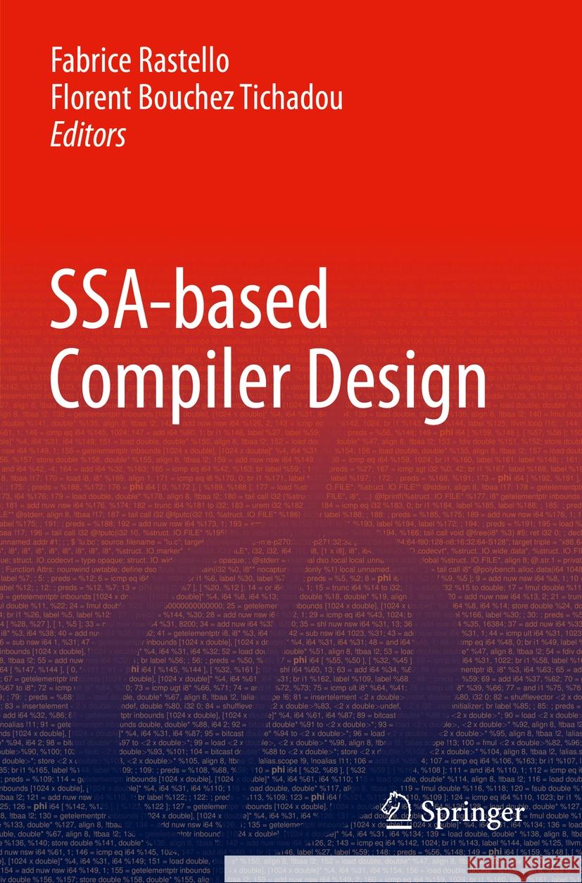 SSA-based Compiler Design  9783030805173 Springer International Publishing