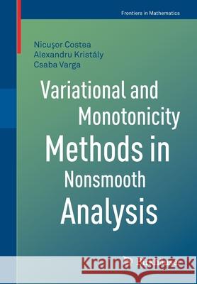 Variational and Monotonicity Methods in Nonsmooth Analysis Nicuşor Costea Alexandru Krist 9783030816704 Birkhauser