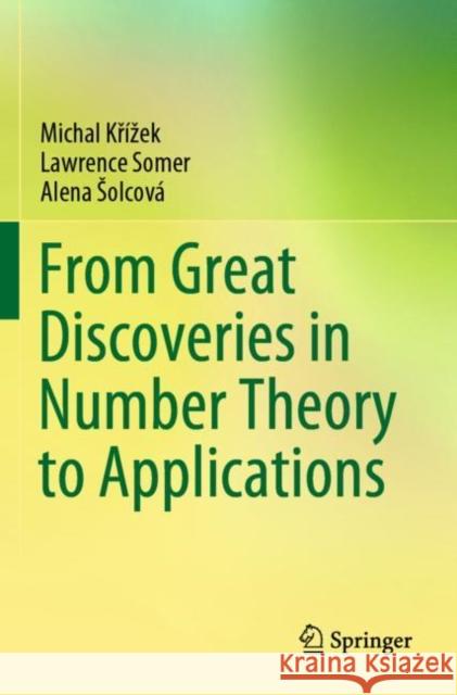 From Great Discoveries in Number Theory to Applications Michal Křížek, Lawrence Somer, Alena Šolcová 9783030839017