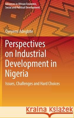 Perspectives on Industrial Development in Nigeria: Issues, Challenges and Hard Choices Oyeyemi Adegbite 9783030843748 Springer